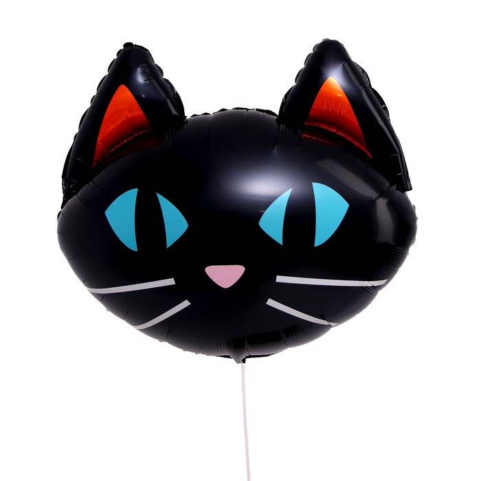 Шар фольгированный 24 «Чёрная кошка» шар фольгированный 29 кошка хеллоуин