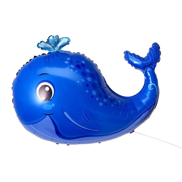 Шар фольгированный 30 «Весёлый кит» шар фольгированный 33 весёлый осьминог цвет фиолетовый