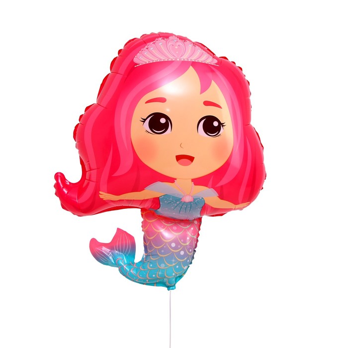 Шар фольгированный 26 «Милая русалка» шар фольгированный 25 милая куколка фиолетовое платье