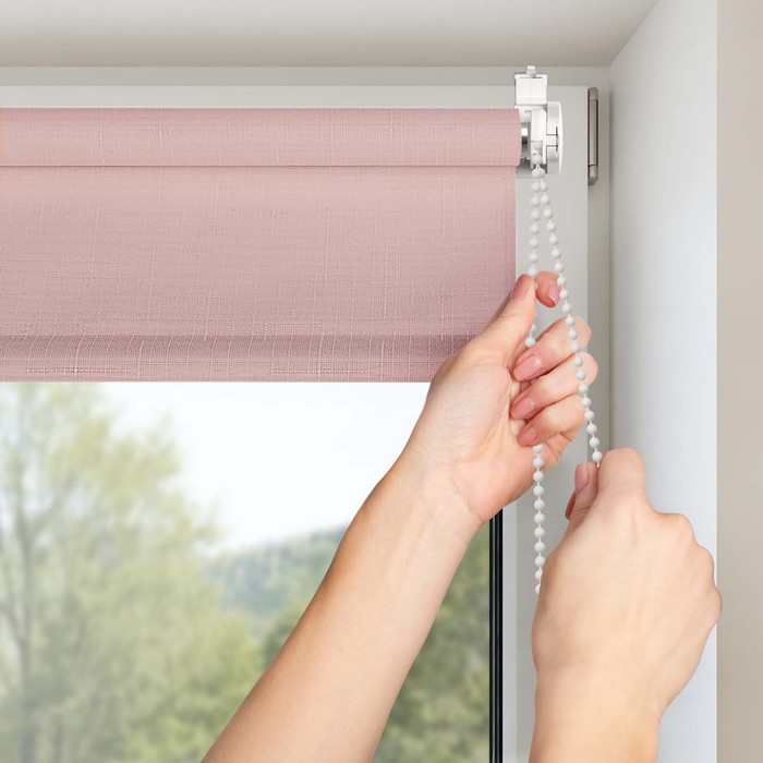 

Рулонная штора Shantung, 110х160 см, цвет пыльная роза