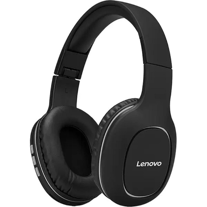 Наушники беспроводные Lenovo HD300, полноразмерные, микрофон, BT 5.0, 300мАч, 3.5мм, черные   919403