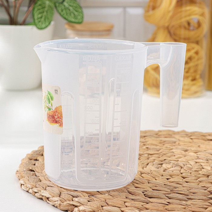 

Кувшин мерный Sugar&Spice Honey, 1 л, 16,5×11×14,6 см, цвет прозрачный