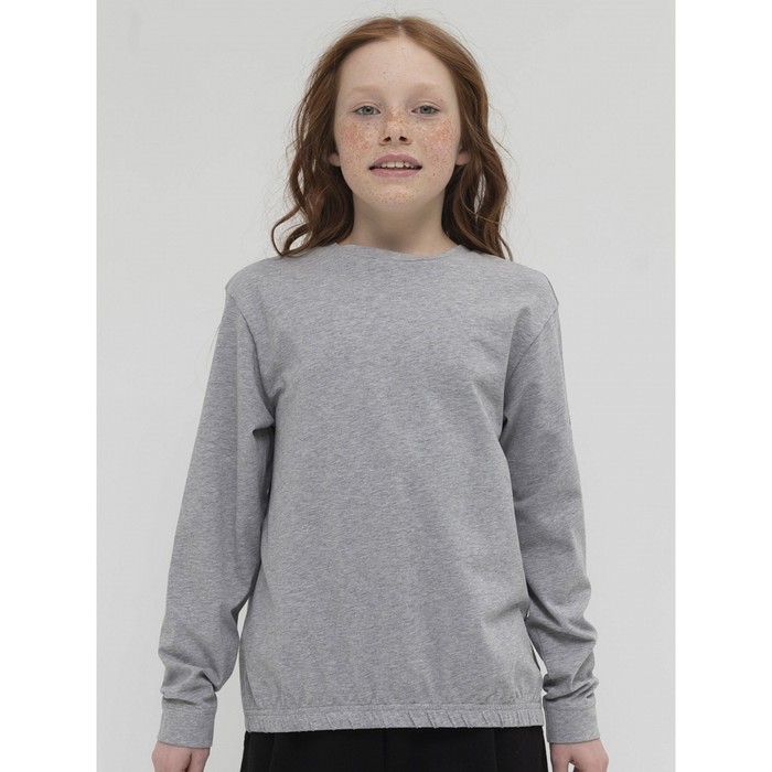 Джемпер для девочек, рост 128 см, цвет серый джемпер chicco для девочек размер 128 цвет серый