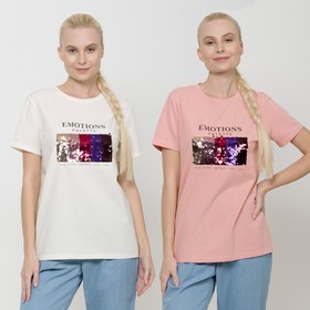 

Футболка женская, размер M, цвет молочный