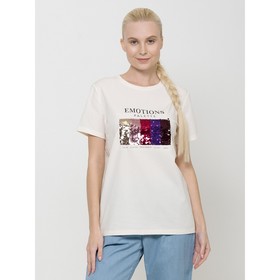 

Футболка женская, размер XL, цвет молочный