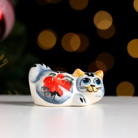 Кошка 'Лена' гжель, цвет Ош