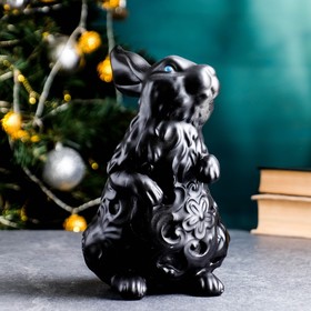 

Фигура "Кролик ажурный" черный, 20см