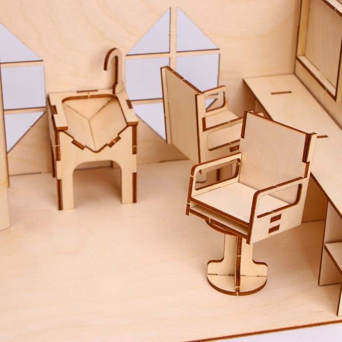 Игровой набор кукольной мебели "Салон красоты" П1301