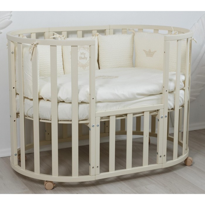 

Кровать-трансформер 4Baby 9в1 F1, цвет слоновая кость