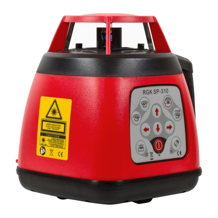 Нивелир лазерный RGK SP310, ротационный, 15 м, 1 луч, 635 Hm, 360°