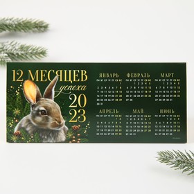 

Календарь настольный «12 месяцев успеха», 20,8 х 9,6 см