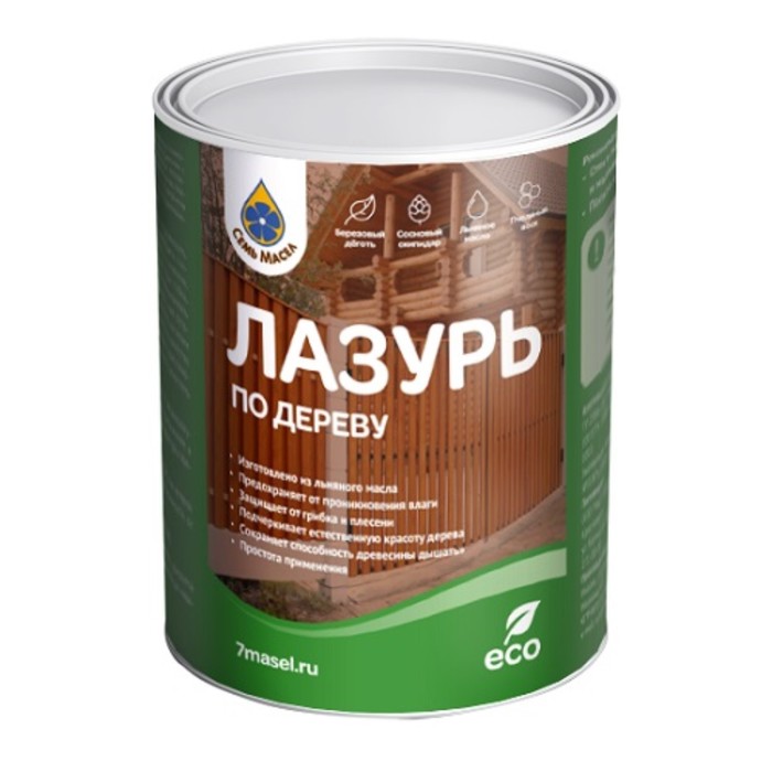 

Лазурь по дереву для наружных и внутренних работ, 0.9 л