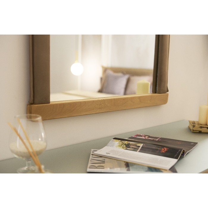 Зеркало квадратное «Олимпия», велюр, цвет velutto 04