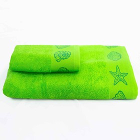 

Полотенце махровое Ракушки 70х140см, ясминовый, 360г/м², 100% хлопок
