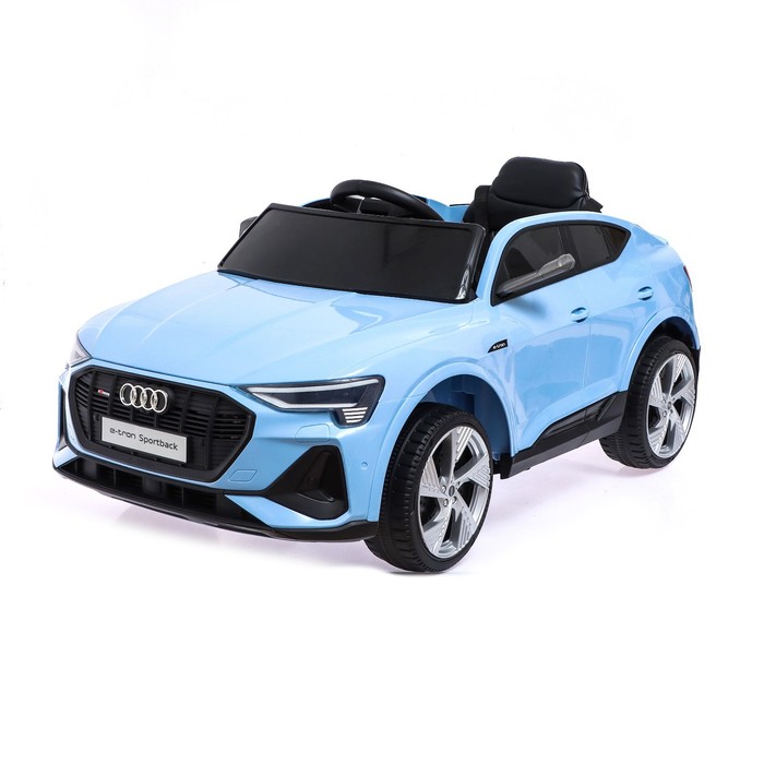 Электромобиль AUDI e-tron Sportback, EVA колеса, кожаное сидение, цвет голубой