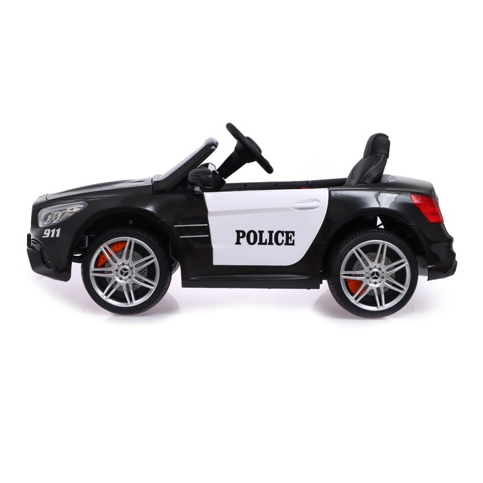 фото Электромобиль mercedes-benz sl500, полиция, eva колёса, кожаное сидение, цвет чёрный