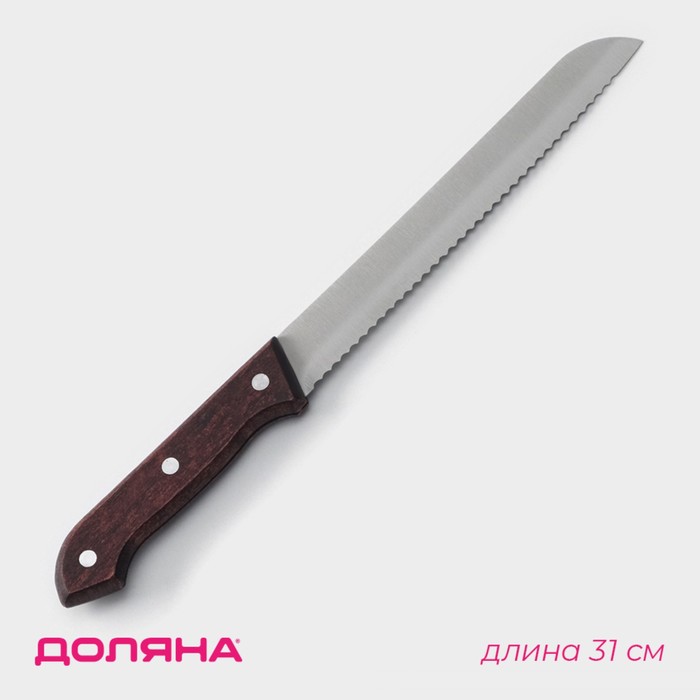 Нож хлебный Доляна Ecology, лезвие 20 см