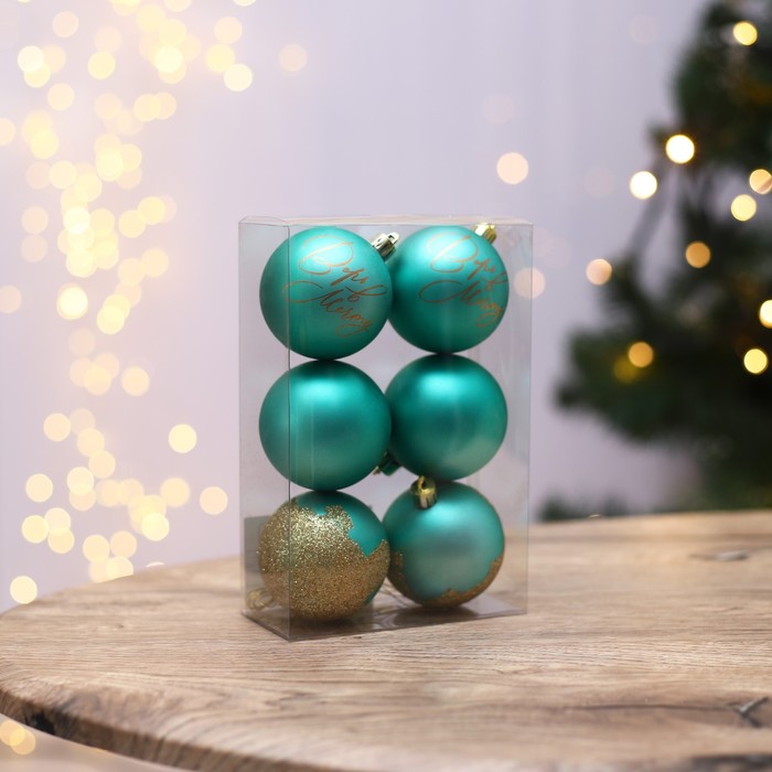 фото Набор шаров «верь в мечту!», тиффани, d-6, пластик зимнее волшебство