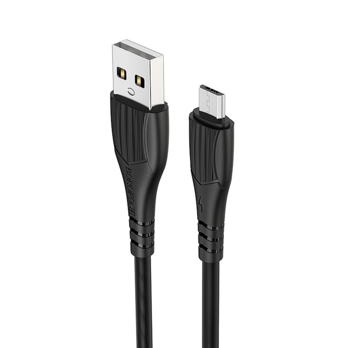 фото Кабель borofone bx37, microusb - usb, 2.4 а, 1 м, pvc оплётка, чёрный