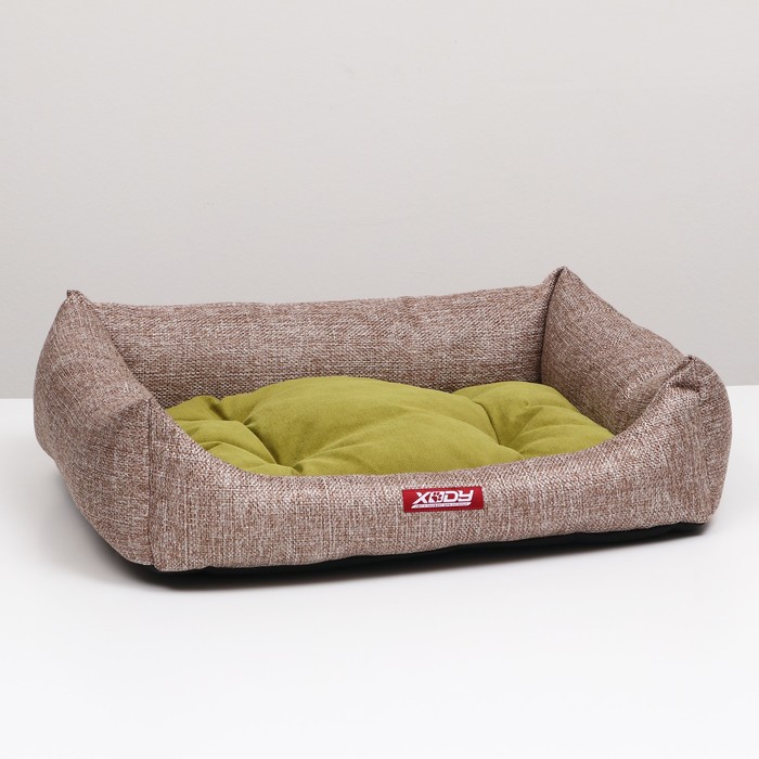 Лежак Люкс №2, 60х50х15 см, оливковый