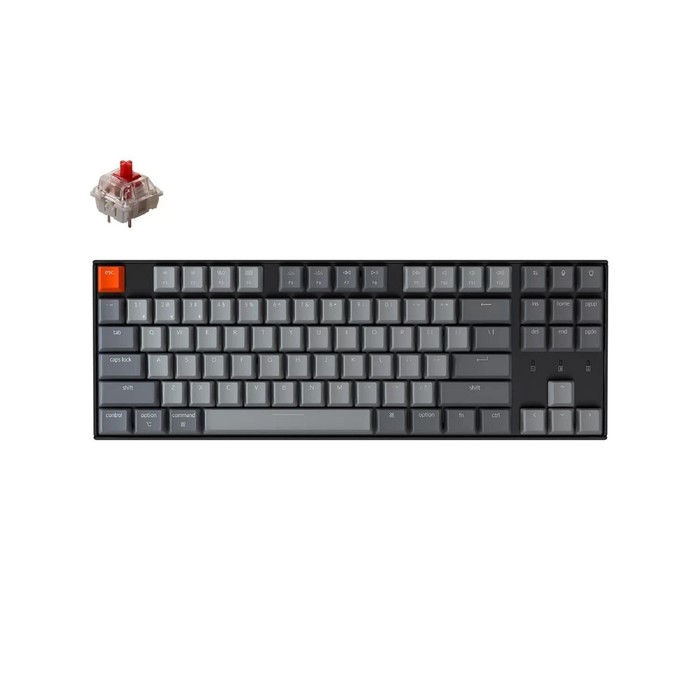 Клавиатура Keychron K8 беспр механическая 87 клавиш LED подсветка Red Switch 1033900₽