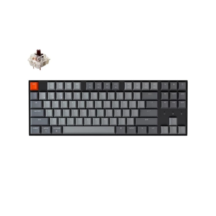 Клавиатура Keychron K8 беспр механическая 87 клавиш LED подсветка Brown Switch 1033900₽