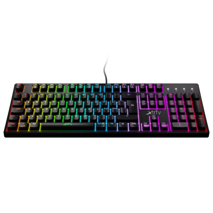 Клавиатура Xtrfy K4 проводная механическая 105 клавиш RGB подсветка Red Switch чёрная 917867 1148900₽