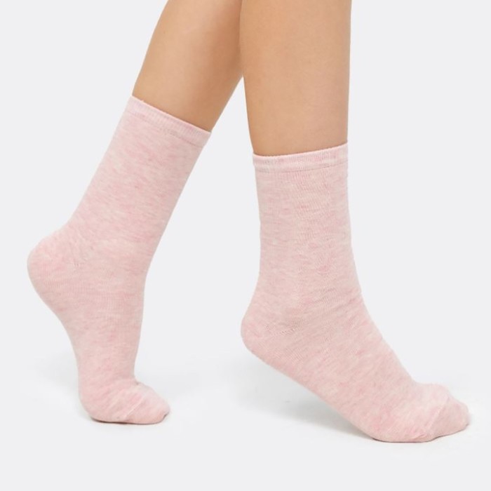 Носки детские, цвет розовый меланж, размер 18