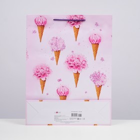 

Пакет подарочный "Сладкие букетики" 33 х 42,5 х 10 см