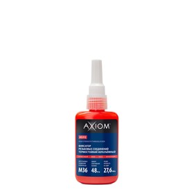 

Фиксатор резьбовых соединений Axiom, термостойкий, неразъёмный, красный, 50 мл