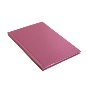 

Записная книжка А5, 80 листов в клетку/линейку, METALLIC Розовая, твёрдая обложка бумвинил