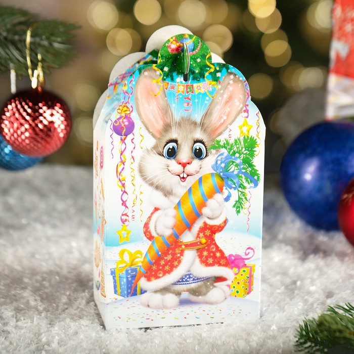 

Подарочная коробка "Заяц-Кот", 12 x 7 x 23 см