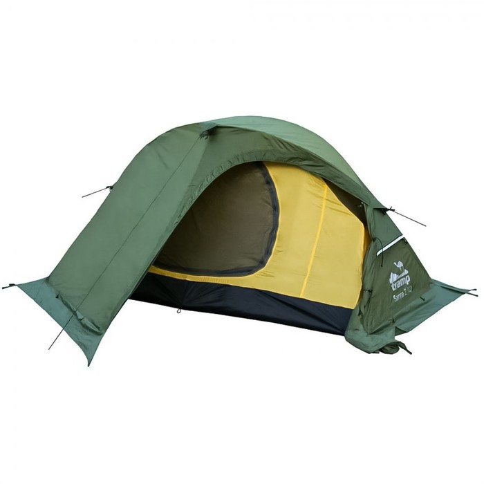 Палатка Sarma 2 (V2), цвет зелёный палатка bluebird 2 v2 зелёный