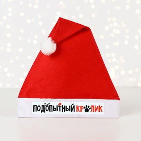 

Колпак Деда Мороза «Подопытный кролик», диам. 28 см.