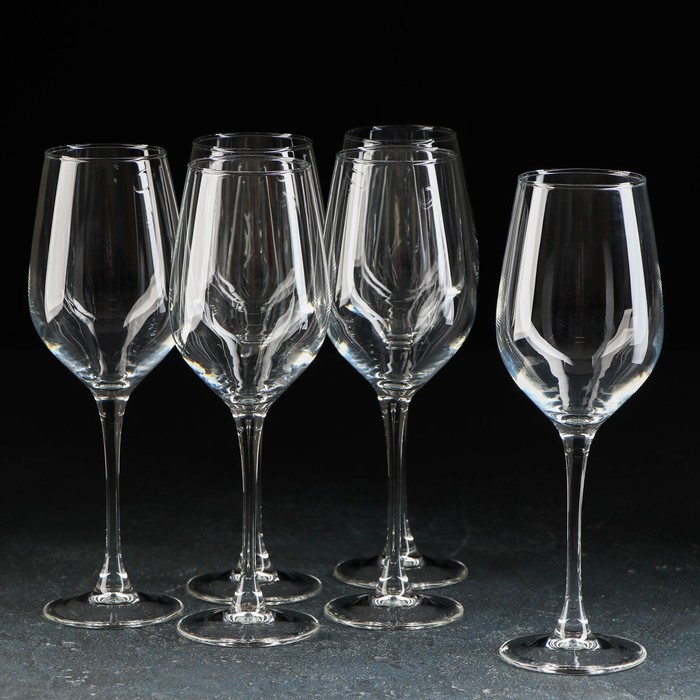 Набор стеклянных бокалов для вина «Селест», 350 мл, 6 шт набор бокалов для вина luminarc сияющий графит селест 350 мл 6 шт