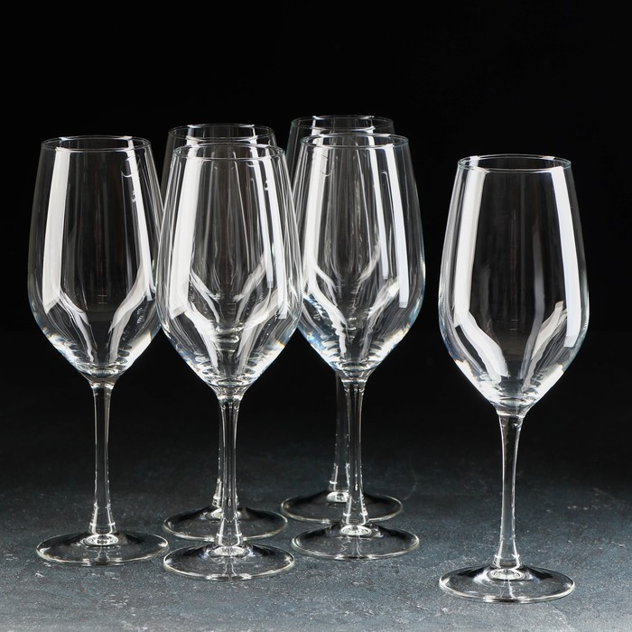 Набор стеклянных бокалов для вина «Селест», 580 мл, 6 шт