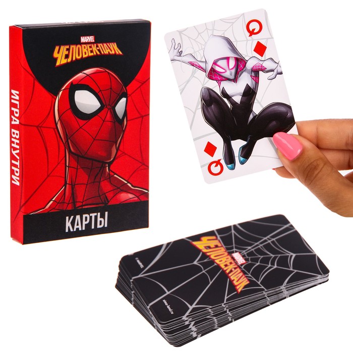 фото Карты игральные человек-паук, марвел marvel