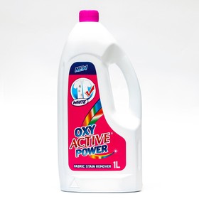 Пятновыводитель жидкий для белых тканей, Oxy White Active Power 1 л Ош