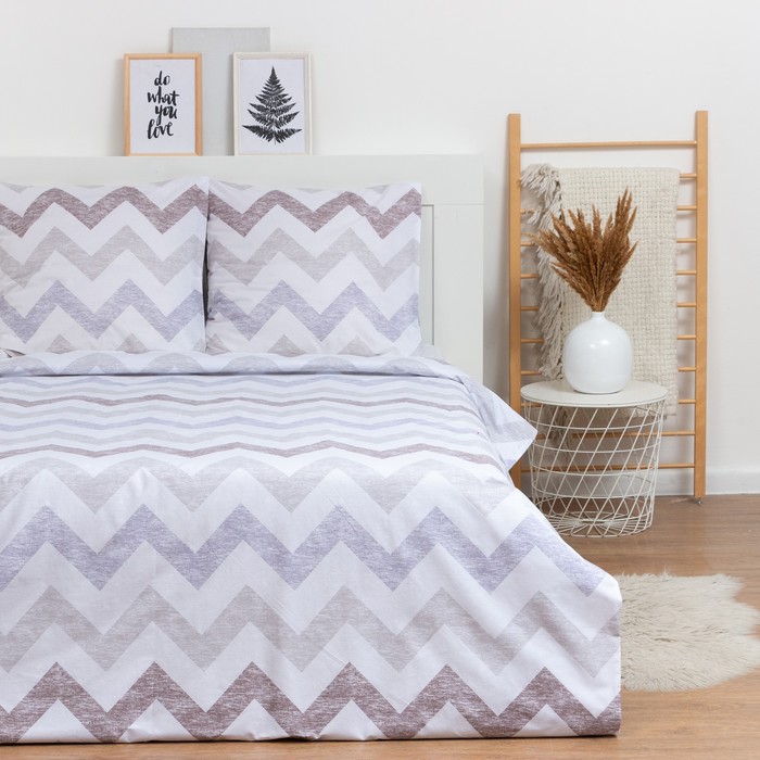 

Постельное бельё 2 сп LoveLife Geometry: пододеяльник 180х217см+наволочка 70х70см-2шт, поплин, 125 г/м²