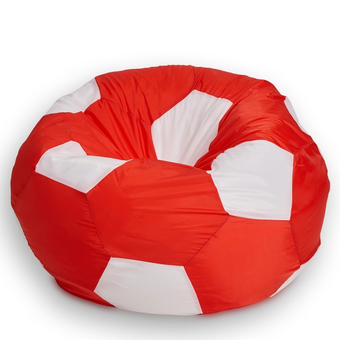 Кресло-мешок Мяч, размер 70 см, ткань оксфорд, цвет красный, белый кресло мешок мяч размер 70 см ткань оксфорд цвет голубой