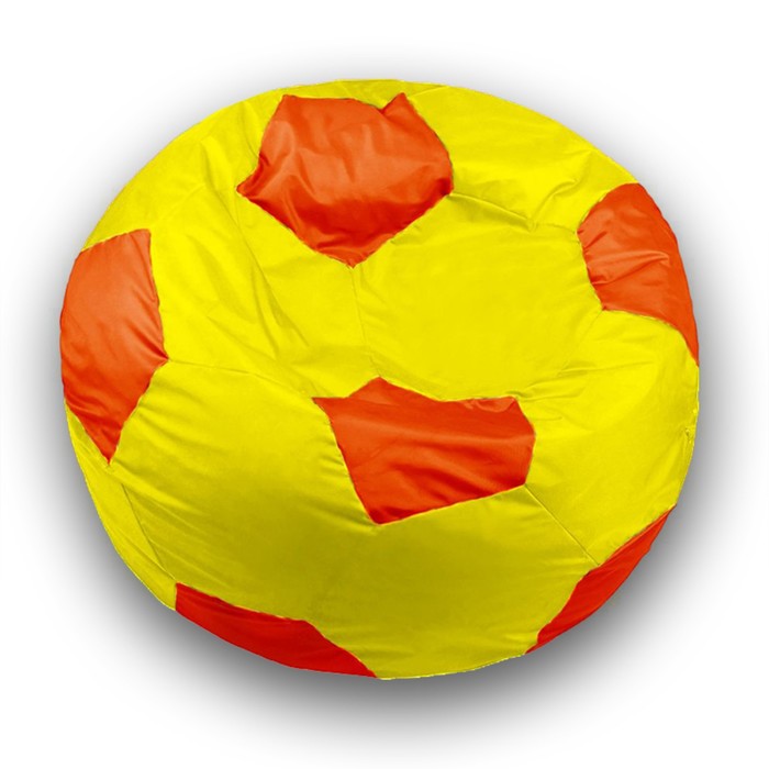 фото Кресло-мешок «мяч», размер 80 см, ткань нейлон, цвет жёлтый, оранжевый позитив