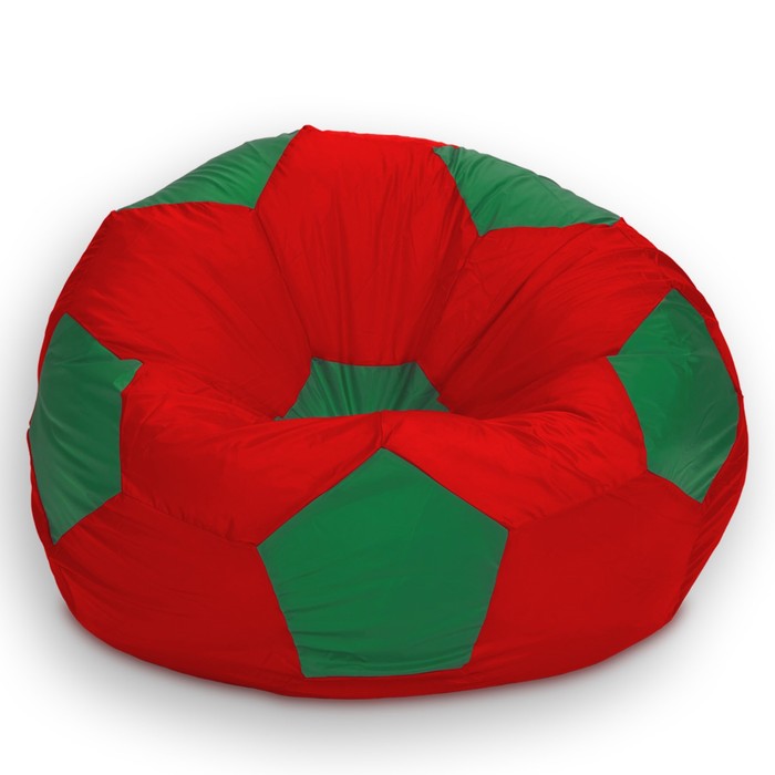 фото Кресло-мешок «мяч», размер 80 см, ткань нейлон, цвет красный, зелёный позитив