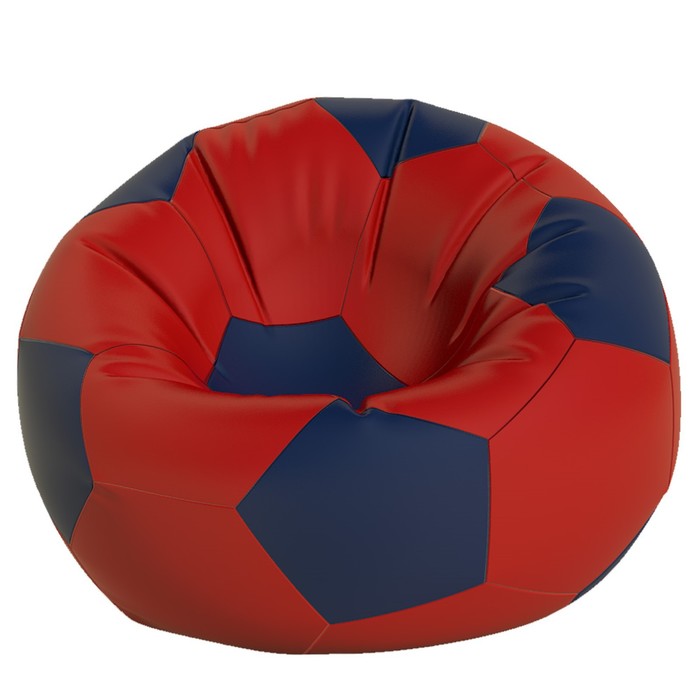 фото Кресло-мешок «мяч», размер 80 см, ткань нейлон, цвет красный, темно-синий позитив