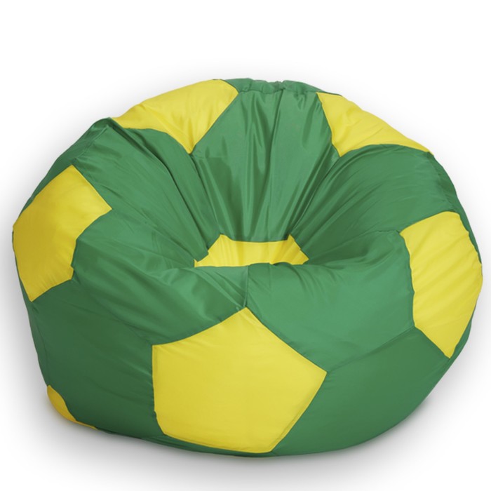 фото Кресло-мешок «мяч», размер 90 см, ткань нейлон, цвет зелёный, жёлтый позитив