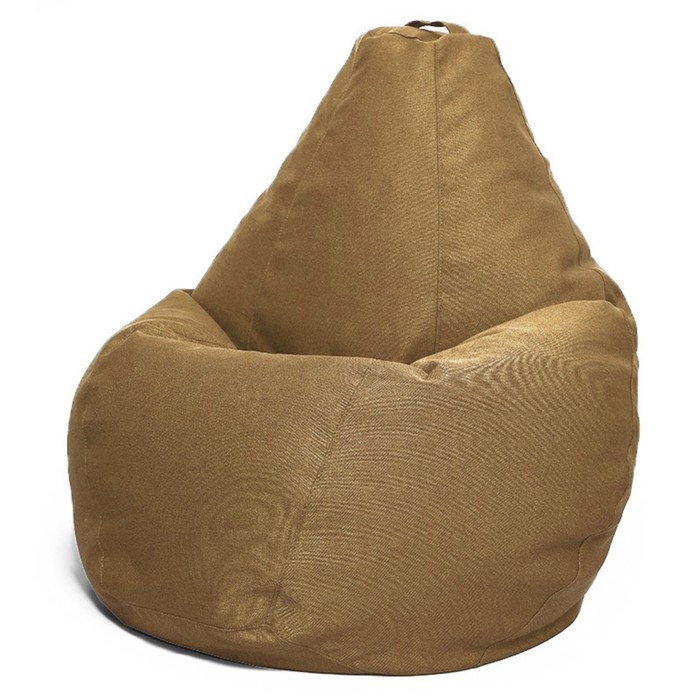 фото Кресло-мешок «малыш», ткань рогожка, цвет коричневый позитив