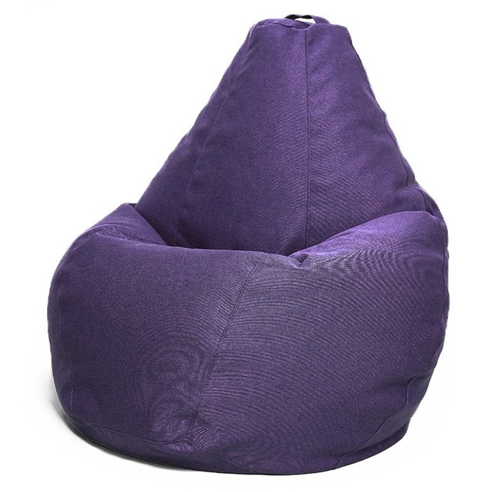 фото Кресло-мешок «стандарт», ткань рогожка, цвет фиолетовый позитив