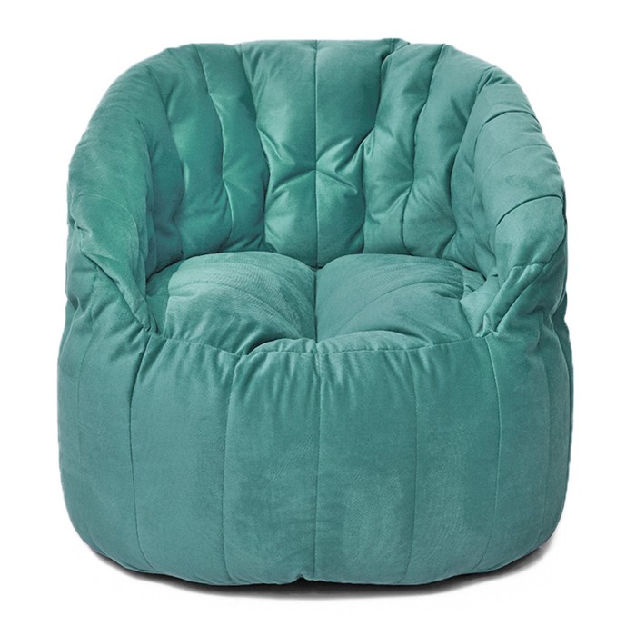 Кресло Челси, размер 85х85 см, ткань велюр, цвет бирюзовый кресло челси размер 85х85 см ткань велюр цвет голубой