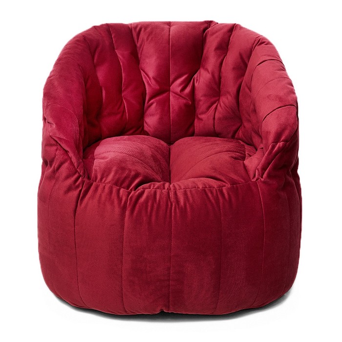 Кресло Челси, размер 85х85 см, ткань велюр, цвет бордовый кресло челси размер 85х85 см ткань велюр цвет голубой
