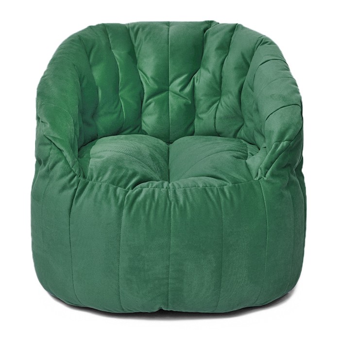 Кресло Челси, размер 85х85 см, ткань велюр, цвет зелёный кресло челси размер 85х85 см ткань велюр цвет жёлтый