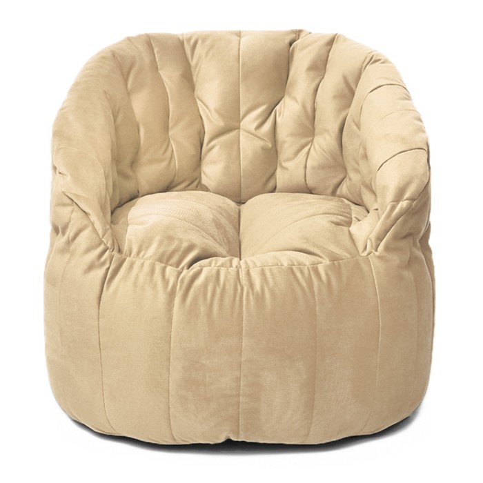 Кресло Челси, размер 85х85 см, ткань велюр, цвет молочный кресло челси размер 85х85 см ткань велюр цвет голубой